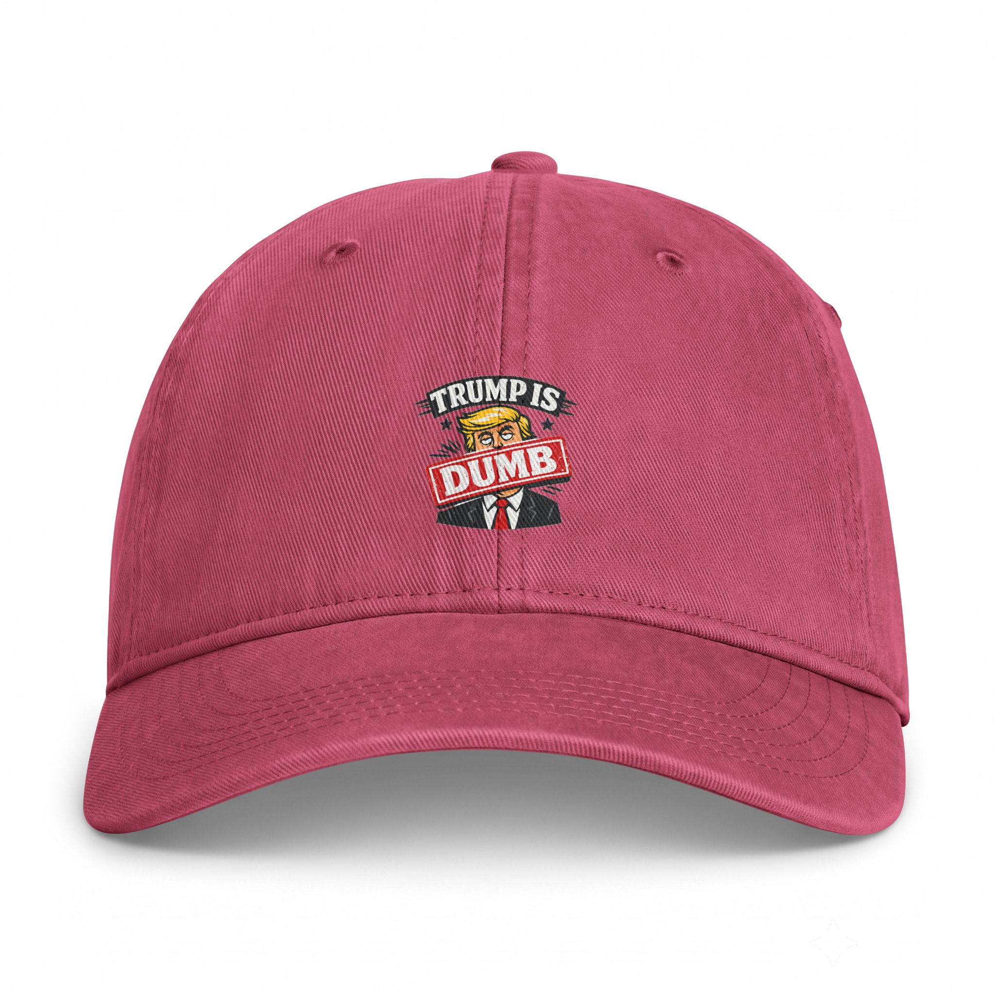 Embroidered 'Trump Is Dumb' Washed Coastal Cap - Image 3